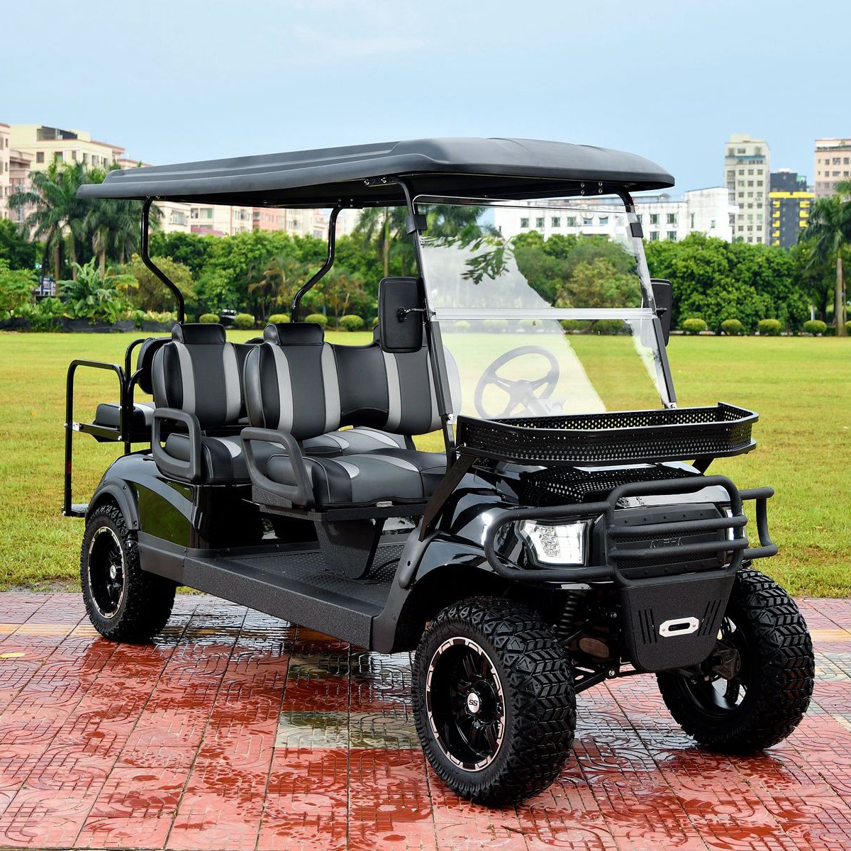 6 Seats Electric Golf Car, Hot Selling Electric Vehicle Airport Passenger Shuttle Bus